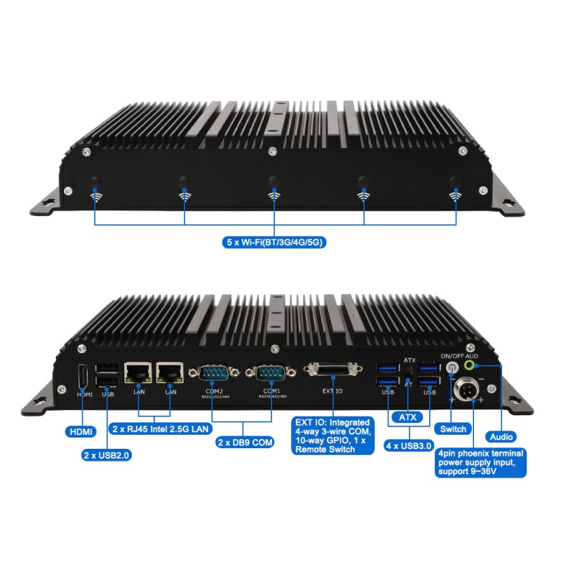 Industrial Fanless edge AI PC  - Fanless Industrial Pc Rs485 Core I7 review and price